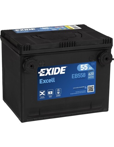 Akumuliatorius Exide Excell EB558 12V 55Ah 620A 230x180x186 EB558 - Akumuliatoriai - 1