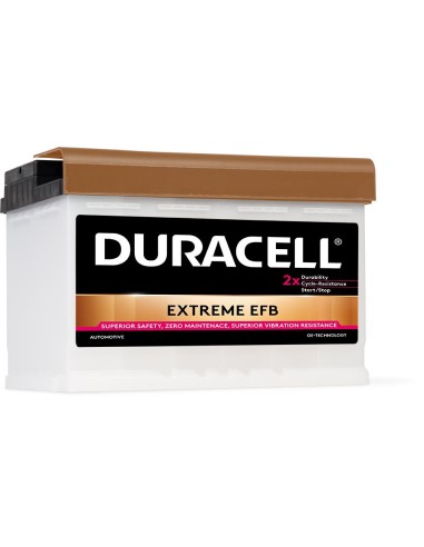 Akumuliatorius Duracell Extreme EFB DE 70 EFB 12V 70Ah 680A 260x174x222 DE 70 EFB - Akumuliatoriai - 1