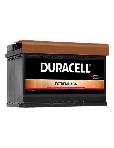 Akumuliatorius Duracell Extreme AGM DE 60 AGM 12V 60Ah 640A 242x175x190 DE 60 AGM - Akumuliatoriai - 1